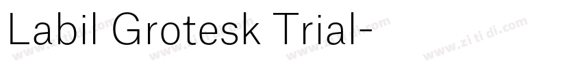 Labil Grotesk Trial字体转换